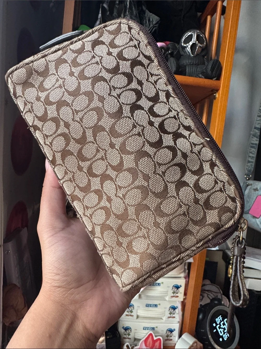 Coach Y2K Soho signature jacquard canvas & leather